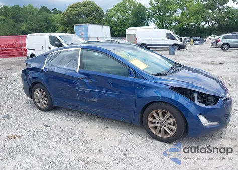 2015 Hyundai Elantra Se z USA, uszkodzony, nr VIN 5NPDH4AE8FH633501